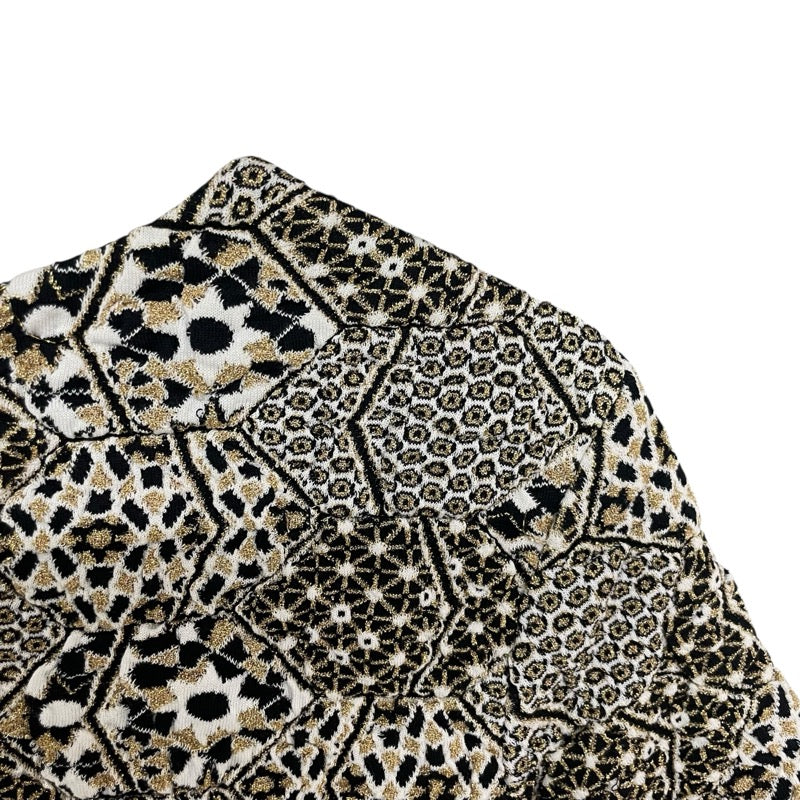 シャネル CHANEL 半袖ニットワンピース P50790 ゴールド コットン レディース ワンピース