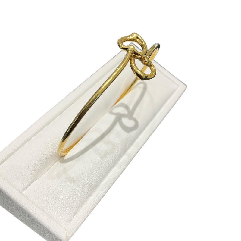 新品未使用　Tiffany　ダブルハートコンビバングル ティファニー TIFFANY ダブル ハート バングル 良品 コンビ