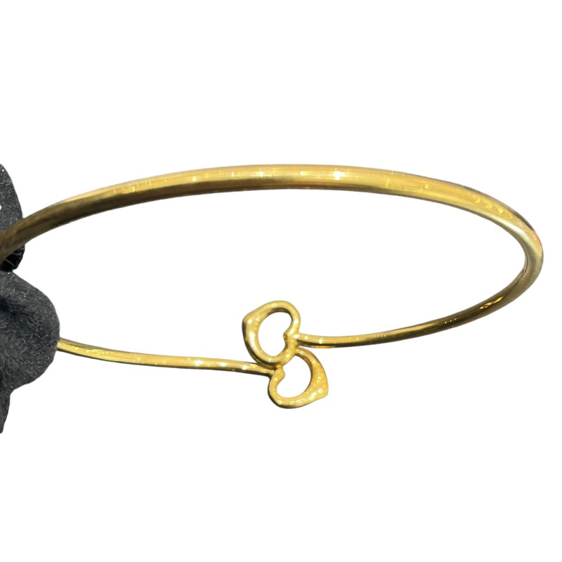 ティファニー TIFFANY＆CO ダブルハートバングル ゴールド 750YG