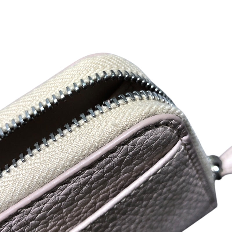 プラダ PRADA レザートライアングル キーチェーン 1PP122 ピンク レザー レディース カードケース