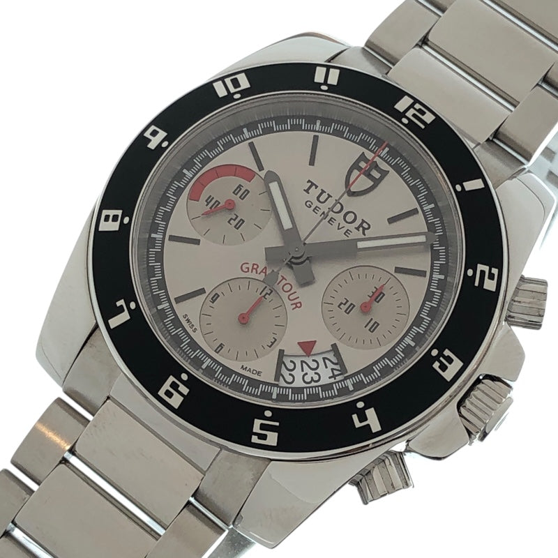 チューダー/チュードル TUDOR グランツアー クロノグラフ 20350N シルバー SS 自動巻き メンズ 腕時計