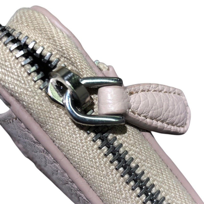 プラダ PRADA レザートライアングル キーチェーン 1PP122 ピンク レザー レディース カードケース