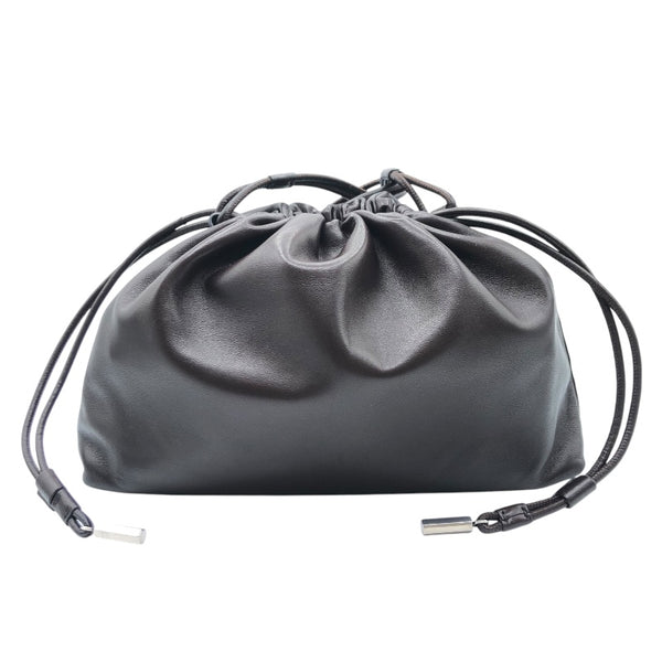 THE ROW アンジー ショルダー ダークブラウン レザー ユニセックス ショルダーバッグ