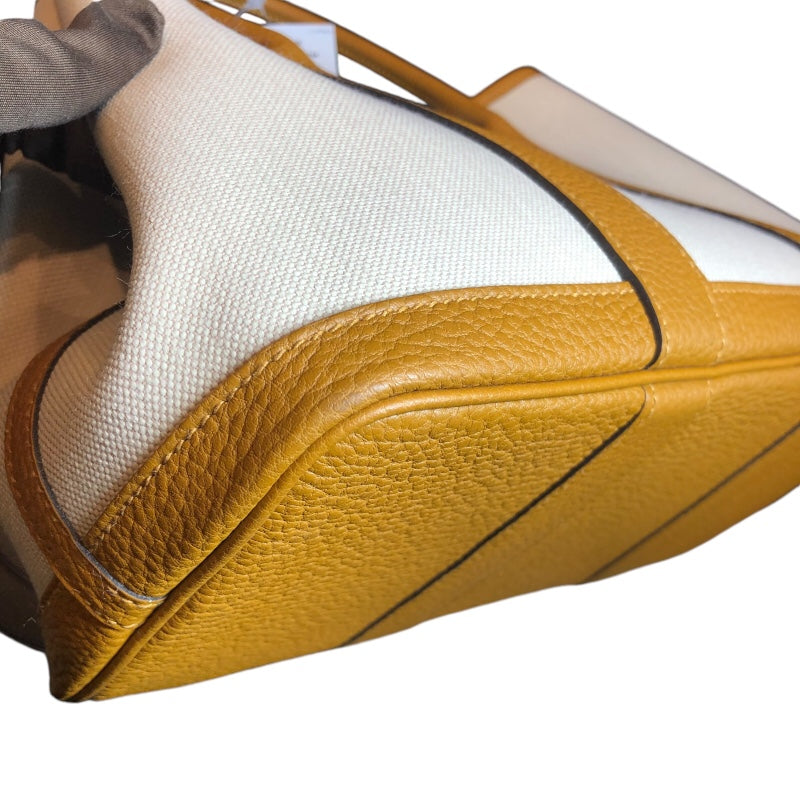 エルメス HERMES ガーデンパーティＴＰＭ Ｙ刻 ビスキュイ ＳＶ金具 トワル レディース ハンドバッグ