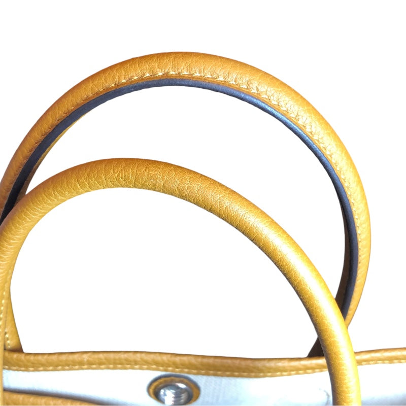 エルメス HERMES ガーデンパーティＴＰＭ Ｙ刻 ビスキュイ ＳＶ金具 トワル レディース ハンドバッグ