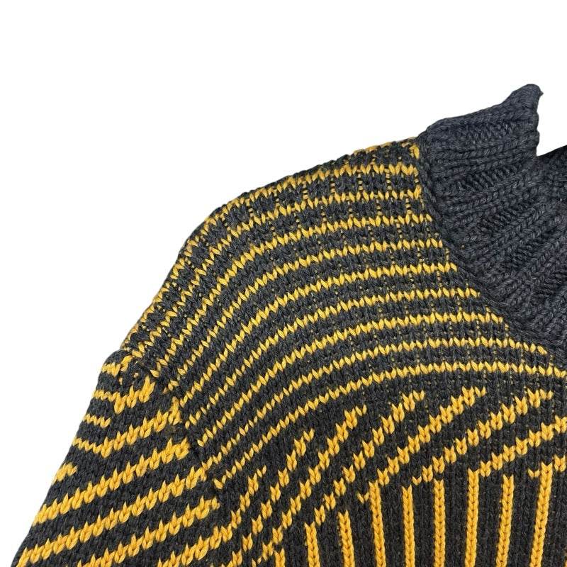 フェンディ FENDI FFロゴジャガードニットセーター FAE549 イエロー ウール メンズ セーター