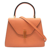 ヴァレクストラ VALEXTRA イジィデミニ オレンジ レザー レディース ショルダーバッグ