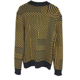 フェンディ FENDI FFロゴジャガードニットセーター FAE549 イエロー ウール メンズ セーター