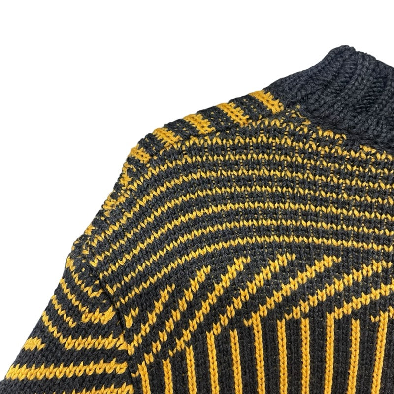 フェンディ FENDI FFロゴジャガードニットセーター FAE549 イエロー ウール メンズ セーター