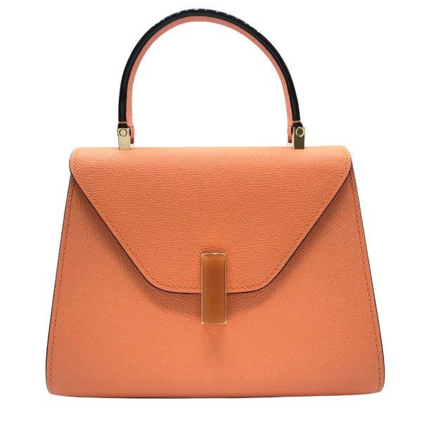 ヴァレクストラ VALEXTRA イジィデミニ オレンジ レザー レディース ショルダーバッグ