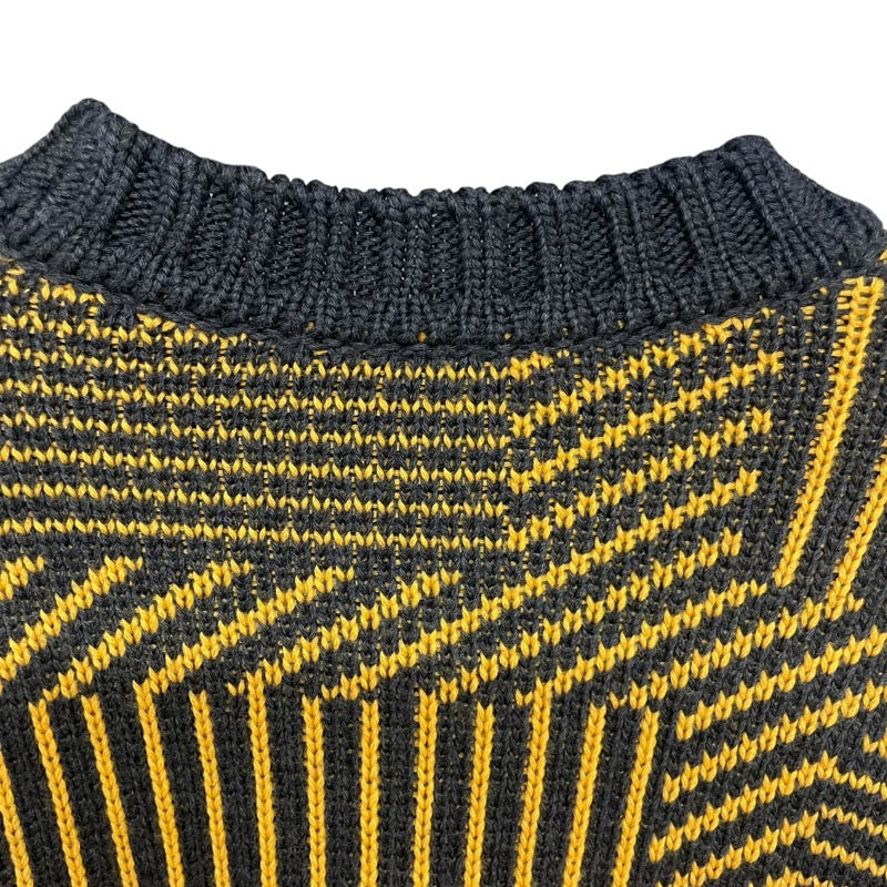 フェンディ FENDI FFロゴジャガードニットセーター FAE549 イエロー ウール メンズ セーター