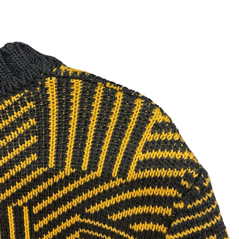 フェンディ FENDI FFロゴジャガードニットセーター FAE549 イエロー ウール メンズ セーター