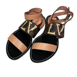 ルイ・ヴィトン LOUIS VUITTON ダミエストラップ ピンク レディース サンダル