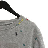 クリスチャン・ディオール Christian Dior ペイント加工ロゴ刺繍半袖Tシャツ 183J686A0554 コットン メンズ 半袖Ｔシャツ