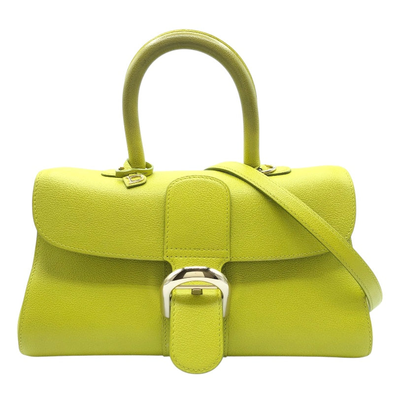 デルヴォー DELVAUX プリヨンEW　PM ライトグリーン レザー レディース ショルダーバッグ