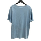 セリーヌ CELINE ロゴプリント半袖Tシャツ 2X681671Q ブルー コットン メンズ 半袖Ｔシャツ