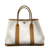 エルメス HERMES ガーデンパーティＴＰＭ Ｙ刻 ビスキュイ ＳＶ金具 トワル レディース ハンドバッグ