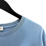 セリーヌ CELINE ロゴプリント半袖Tシャツ 2X681671Q ブルー コットン メンズ 半袖Ｔシャツ
