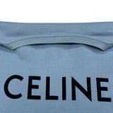 セリーヌ CELINE ロゴプリント半袖Tシャツ 2X681671Q ブルー コットン メンズ 半袖Ｔシャツ