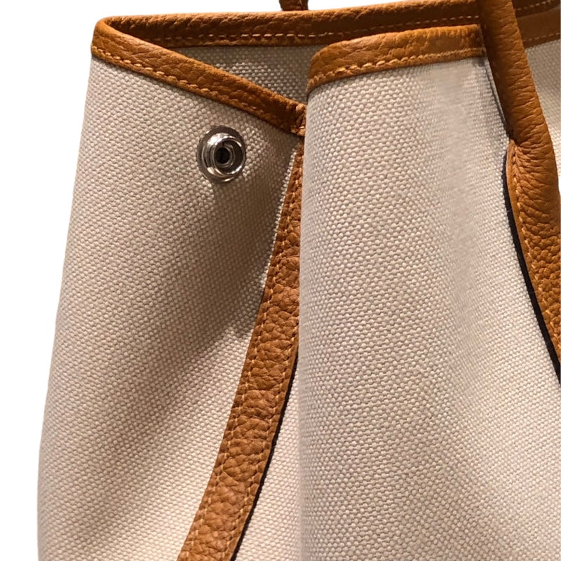 エルメス HERMES ガーデンパーティＴＰＭ Ｙ刻 ビスキュイ ＳＶ金具 トワル レディース ハンドバッグ