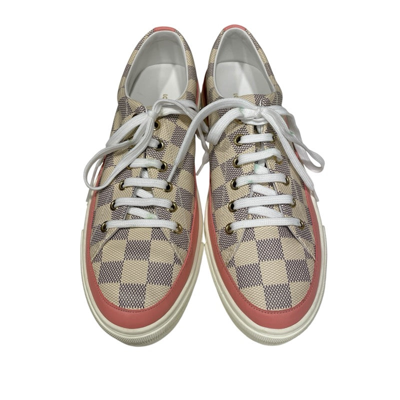 ルイ・ヴィトン LOUIS VUITTON ステラーライン ローカット クリーム レディース スニーカー