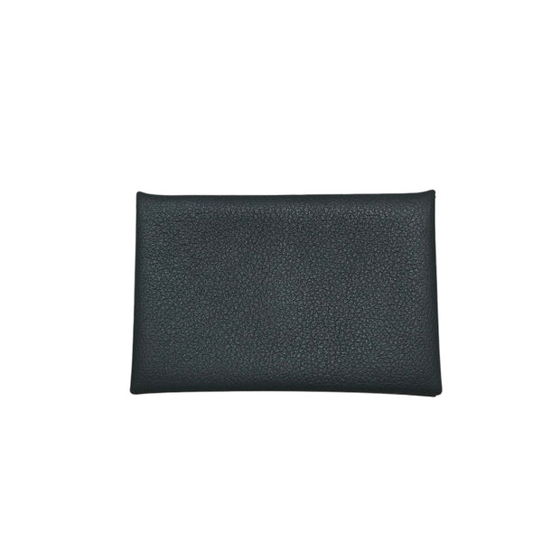 エルメス HERMES カルヴィヴェルソ D刻 グレー エバーカラー ユニセックス カードケース