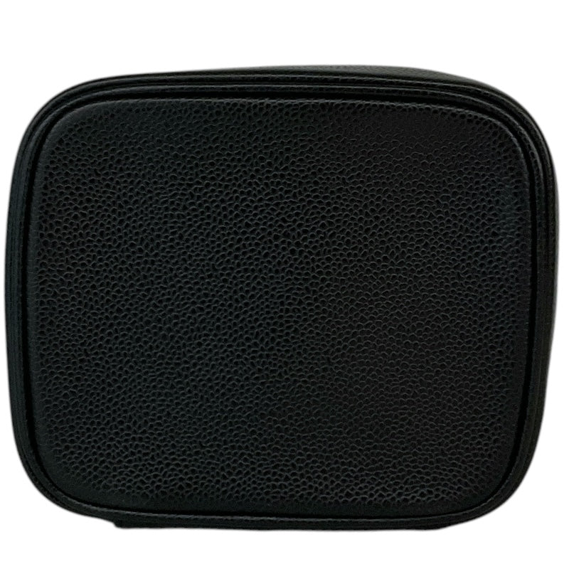 シャネル CHANEL ココマーク バニティバッグ A01998 ブラック キャビア レディース ハンドバッグ