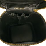 シャネル CHANEL ココマーク バニティバッグ A01998 ブラック キャビア レディース ハンドバッグ