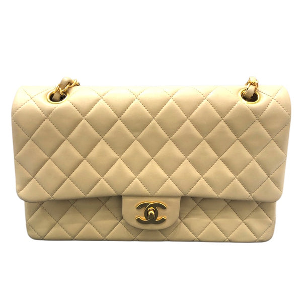 シャネル CHANEL マトラッセ25 A01112 ベージュ ラムスキン レディース ショルダーバッグ