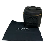 シャネル CHANEL ココマーク バニティバッグ A01998 ブラック キャビア レディース ハンドバッグ