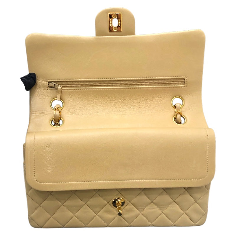 シャネル CHANEL マトラッセ25 A01112 ベージュ ラムスキン レディース ショルダーバッグ