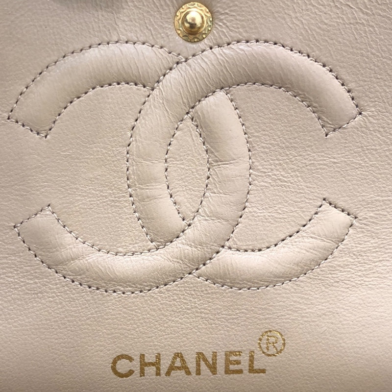 シャネル CHANEL マトラッセ25 A01112 ベージュ ラムスキン レディース ショルダーバッグ