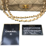 シャネル CHANEL マトラッセ25 A01112 ベージュ ラムスキン レディース ショルダーバッグ