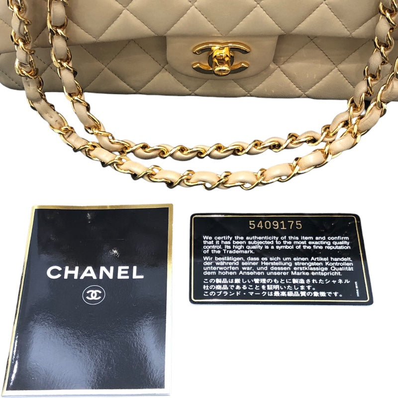 シャネル CHANEL マトラッセ25 A01112 ベージュ ラムスキン レディース ショルダーバッグ