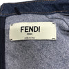 フェンディ FENDI デザインデニムワンピース FLD545 ブルー コットン レディース ワンピース