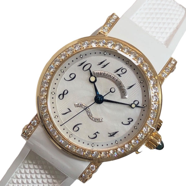 ブレゲ Breguet マリーンホワイトシェル 8818BA K18イエローゴールド 自動巻き レディース 腕時計
