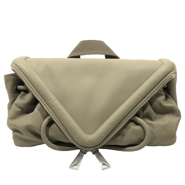 ボッテガ・ヴェネタ BOTTEGA VENETA ビーㇰベルトバッグ カーキ レザー メンズ ボディバッグ
