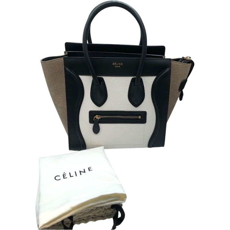 セリーヌ CELINE ラゲージ マイクロショッパー 167793 トリコロール カーフ レディース ハンドバッグ