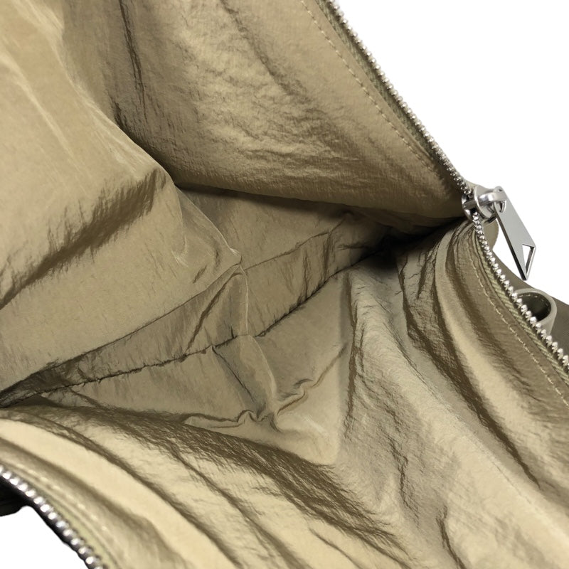 ボッテガ・ヴェネタ BOTTEGA VENETA ビーㇰベルトバッグ カーキ レザー メンズ ボディバッグ