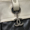 シャネル CHANEL パリビアリッツトートPM A34208 シルバー コーティングキャンバス レディース ハンドバッグ