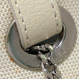 シャネル CHANEL パリビアリッツトートPM A34208 シルバー コーティングキャンバス レディース ハンドバッグ