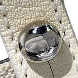 シャネル CHANEL パリビアリッツトートPM A34208 シルバー コーティングキャンバス レディース ハンドバッグ