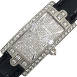 ハリーウィンストン HARRY WINSTON アヴェニュー 330/LQWL.DO1/D3 K18WG/レザー クオーツ レディース 腕時計