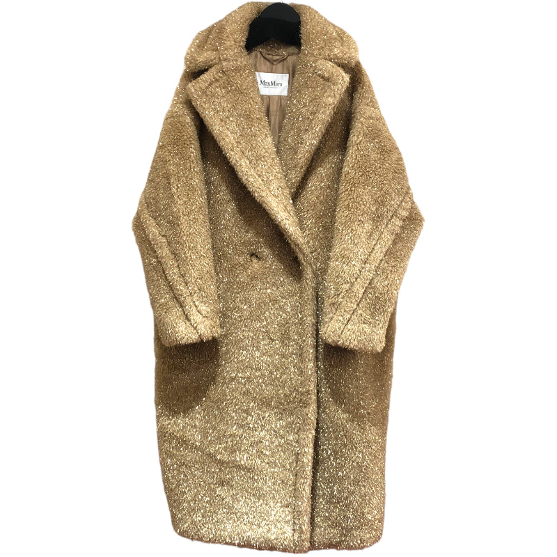 マックスマーラ Max Mara テディベアルレックスボアロングコート 101101016 ベージュ ゴールド ラメ レディース その他アウター