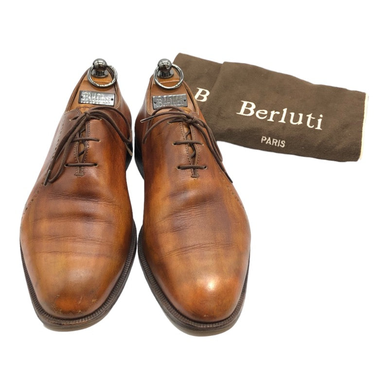 ベルルッティ Berluti ホールカットドレスシューズ ブラウン  レザー メンズ ドレスシューズ