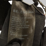 バレンシアガ BALENCIAGA バックロゴ クロップドパーカー 697949 ブラック コットン レディース パーカー