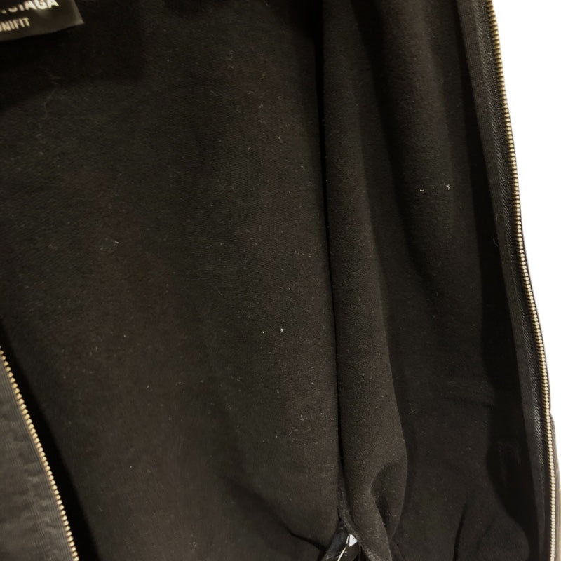 バレンシアガ BALENCIAGA バックロゴ クロップドパーカー 697949 ブラック コットン レディース パーカー