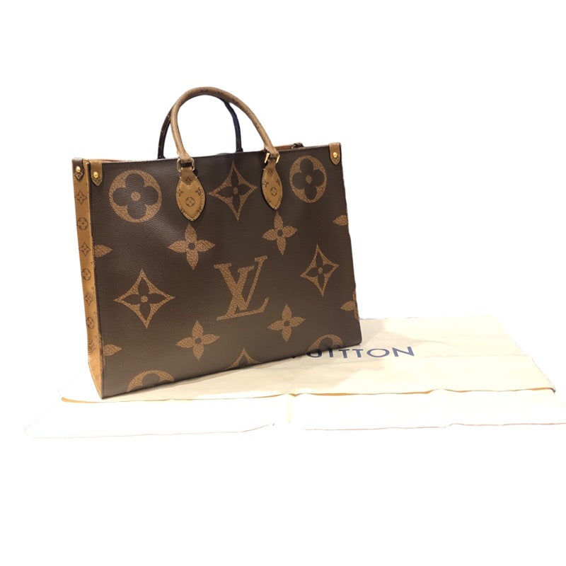 ルイ・ヴィトン LOUIS VUITTON オンザゴーGM M45320 ジャイアント・モノグラム キャンバス メンズ トートバッグ