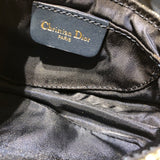 クリスチャン・ディオール Christian Dior オブリーミニサドルバッグ MU0060 ネイビー/GD金具 キャンバス レディース クラッチバッグ