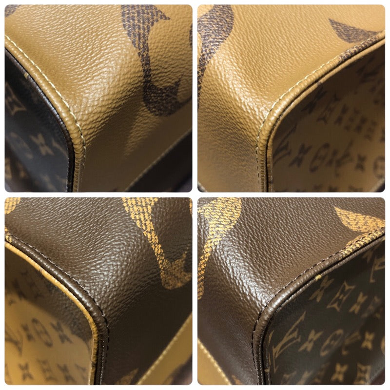 ルイ・ヴィトン LOUIS VUITTON オンザゴーGM M45320 ジャイアント・モノグラム キャンバス メンズ トートバッグ